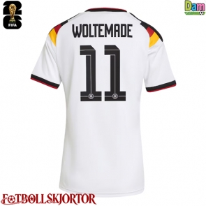 Tyskland Nick Woltemade #11 Hemmatröja Dam VM 2026 Kortärmad